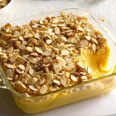 cremiger Ananas-Honig-Butternuss-Kürbis-Auflauf