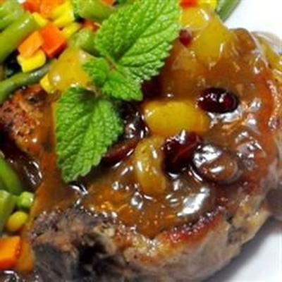 Sherry-Apfel-Schweinekoteletts