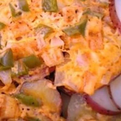 einfache käsige Kartoffeln