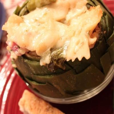 Sue Rigatoni mit gerösteten Paprika, Artischocken und Spargel