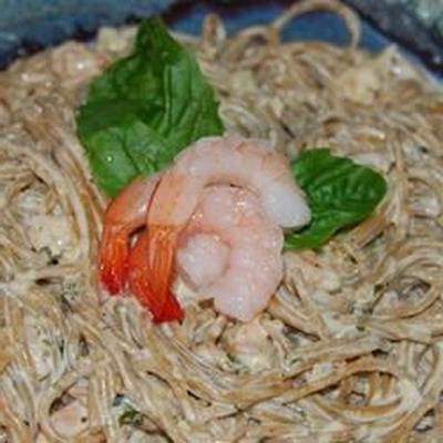 einfache Meeresfrüchte Alfredo