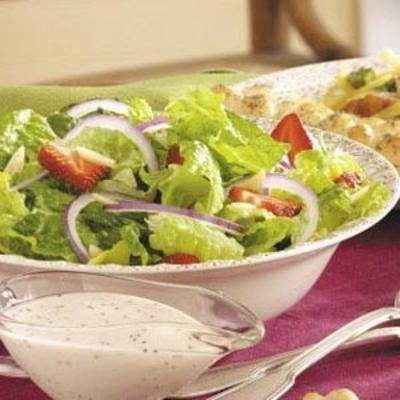Erdbeer-, Zwiebel- und Römersalat