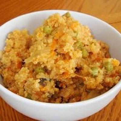 Quinoa mit Erbsen und Parmesan