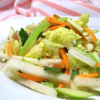 Jicama, Karotte und grüner Apfelsalat