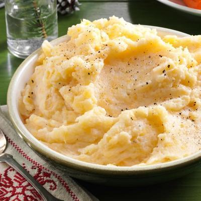 Knoblauchbrei mit Kartoffelbrei