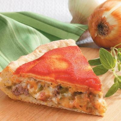 Chicago-Art gefüllte Pizza