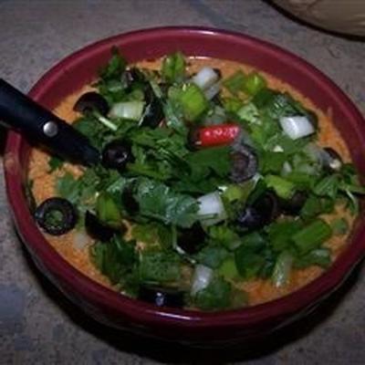 cremige Chorizo ​​und Hühnersuppe