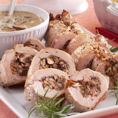 Schweinsfilet mit Pilzfüllung