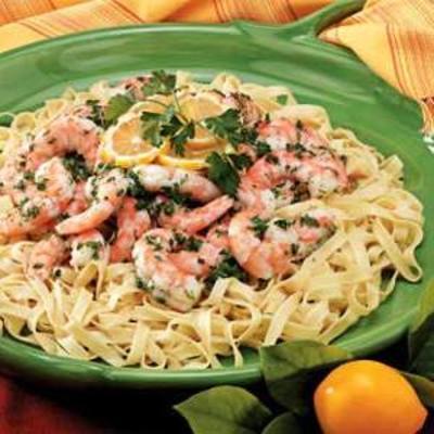 Garnelen Fettucine