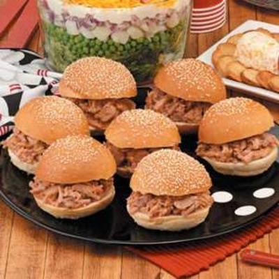 Zitronenrippe zog gegrillte Sandwiches