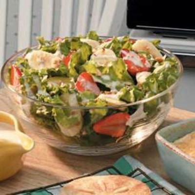 cremiger Bananen-Erdbeersalat