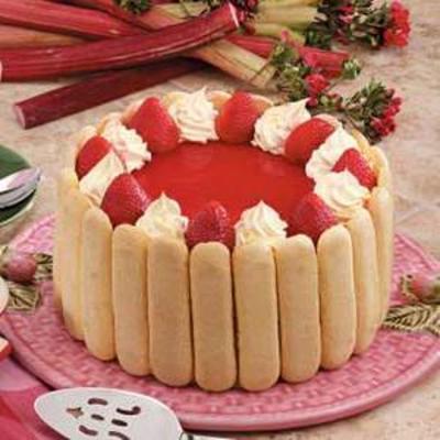 Rhabarber-Erdbeertorte