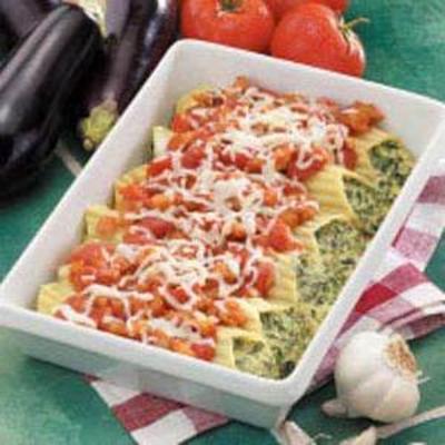 Manicotti mit Auberginensauce