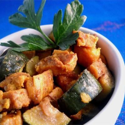 Süßkartoffel-Zucchini-Hasch