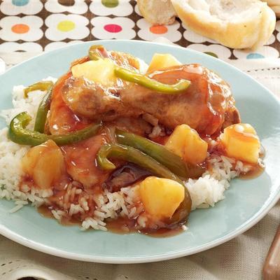 Ananas Pfeffer Hühnchen