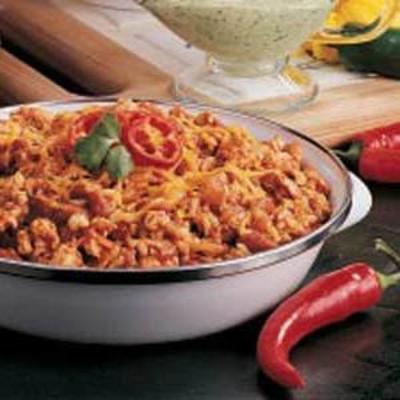 würziges Bratpfanne-Abendessen