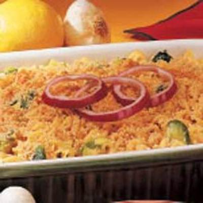 cremige Sprossen und Nudeln