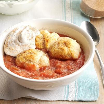 Karamell Rhabarber Schuster