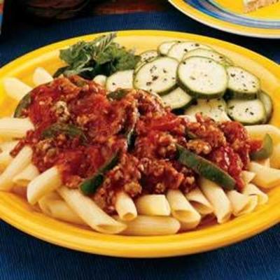 klumpige Spaghetti-Sauce