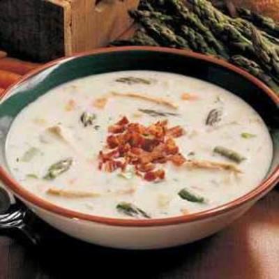 Spargel-Hühnersuppe