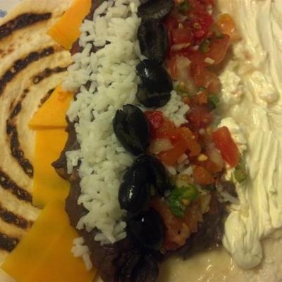 vegetarischer Burrito der schuldlosen Völlerei
