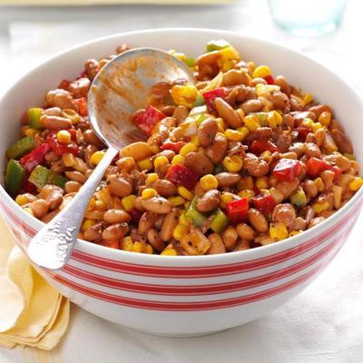 gegrillter Bohnensalat