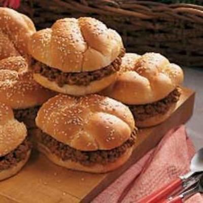 Amerikanische Barbecue-Sandwiches