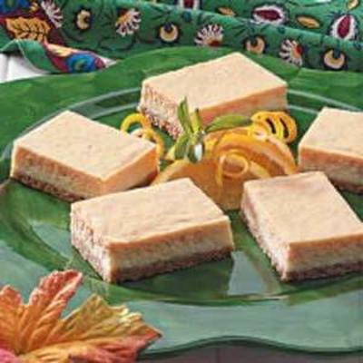 orange Käsekuchenstangen