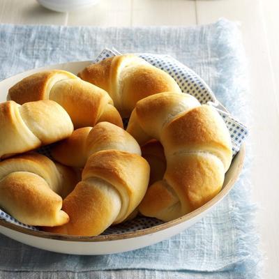 Halbmond Abendessen Brötchen
