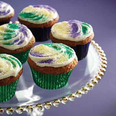 Mardi Gras Cupcakes