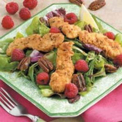 knuspriger Hähnchenstreifen-Salat