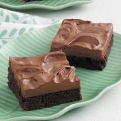 cremige Mokka-Mousse-Brownies