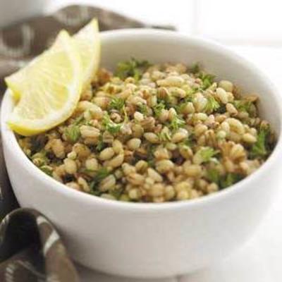 Gerstenrisotto mit Zitrone und Parlsey