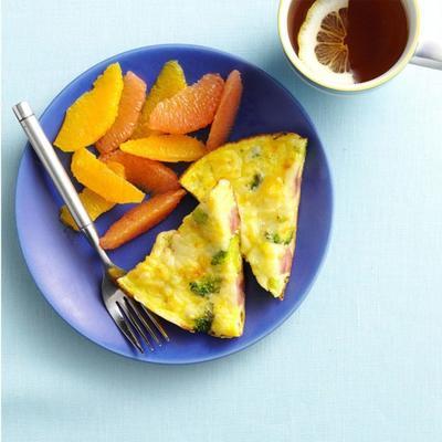 Schinken, Broccoli und Gruyere Frittata