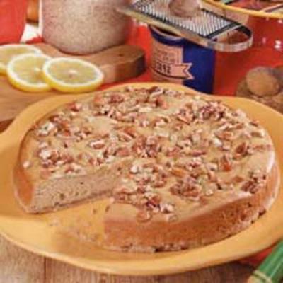 Toffee-Pekannuss-Muskatnuss-Kuchen