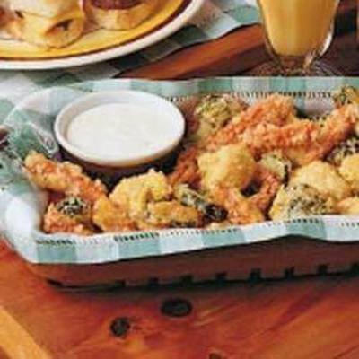 Tater-getauchtes Gemüse