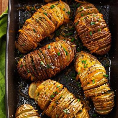elegante Fächerkartoffeln
