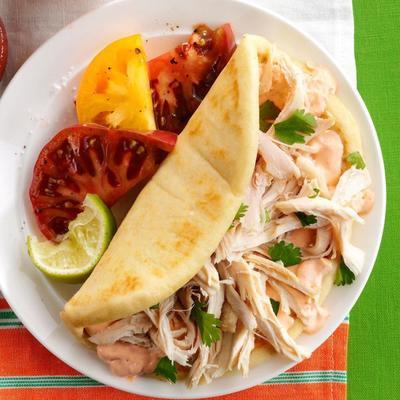 schnelle Hühnchen super weiche Tacos