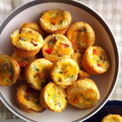 Hackfleisch-Snack-Quiches