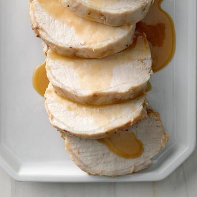 Preiselbeer-Senf-Schweinelende