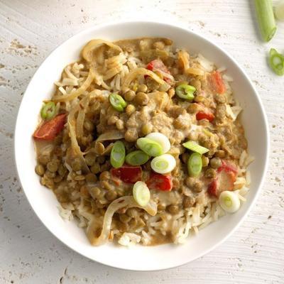 indisch inspirierte Linseneintopf