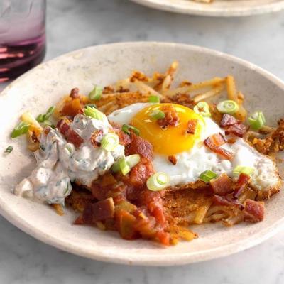 Tex-Mex Frühstück Heuhaufen