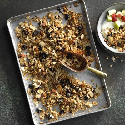 langsam kochendes Kokosnuss-Müsli