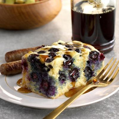 Gebackener Heidelbeer-Ingwer-Pfannkuchen