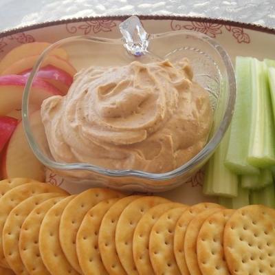 gewürzter Erdnussbutter-Joghurt-Dip