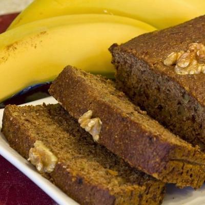 glutenfreies veganes Bananen-Nuss-Brot