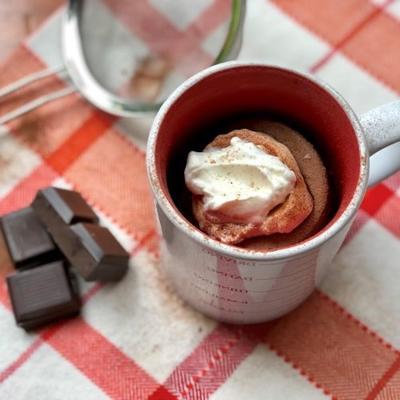 dunkle Schokolade Espresso Paleo und Keto Mug Cake