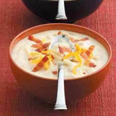 schnelle und pikante Kartoffelkäse Suppe