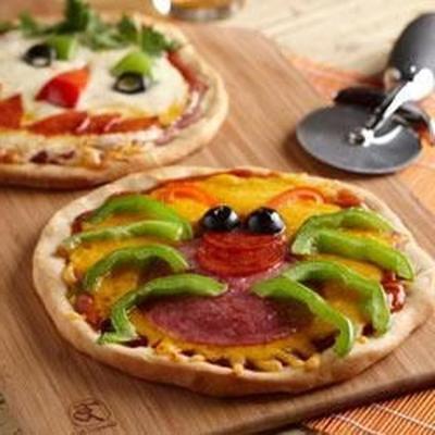 gruselige Mini-Pizzen