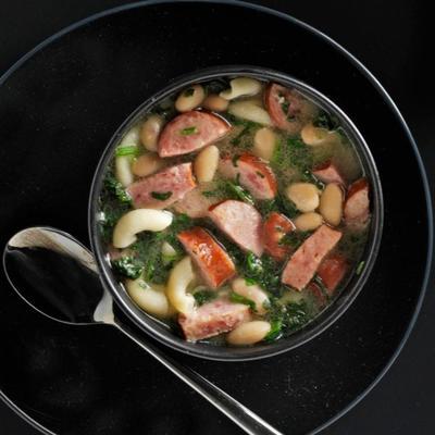 Kielbasa-Spinat-Suppe